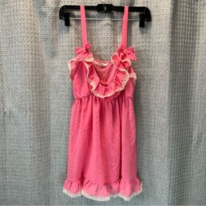Flora Nikrooz Pink Ruffle Nightgown